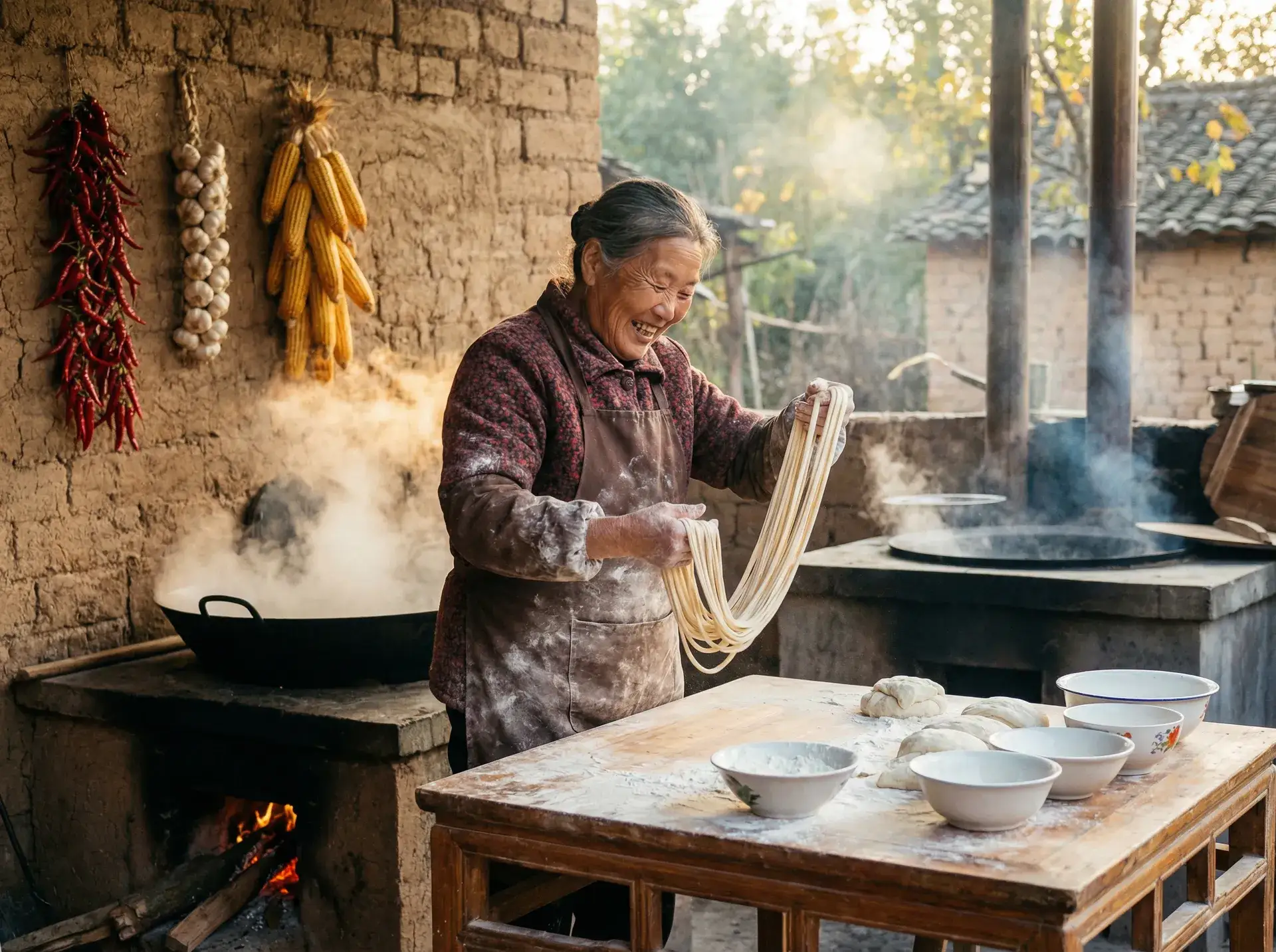 农家大嫂手擀面 - 国产一卡三卡乱码 乡村美食